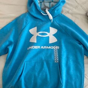 A BRAND NEW BLUE UNDER ARMOR HOODIE